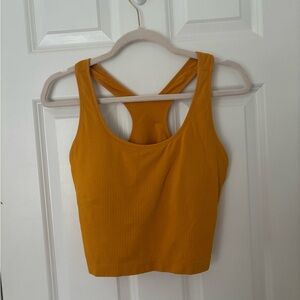 CALIA by Carrie Underwood Mustard Ribbed Tank Top